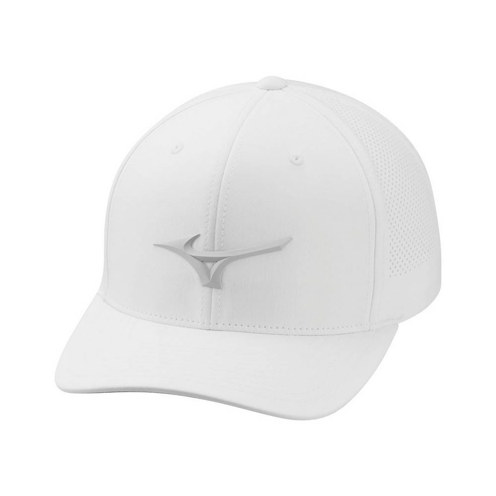 Cappello Mizuno Tour Vent Adjustable Uomo - Bianche - 47329-EPUV